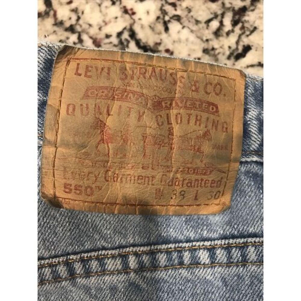 LEVI'S 550 RELAXED FIT MEN'S JEANS SIZE 38 X 30 RED TAB MEDIUM WASH 100% COTTON - Picture 3 of 8
